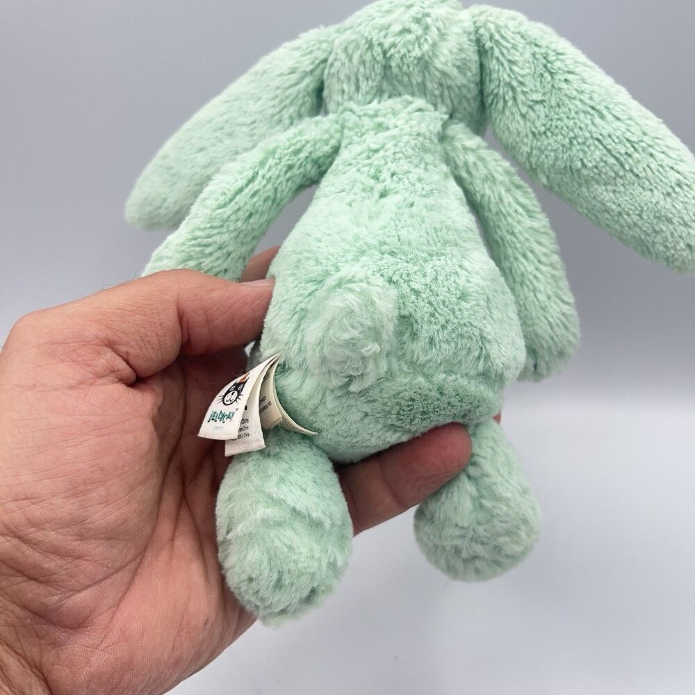 Jellycat Green (Mint?) Bunny Rabbit - Retired, Small size - Picture 6 of 9